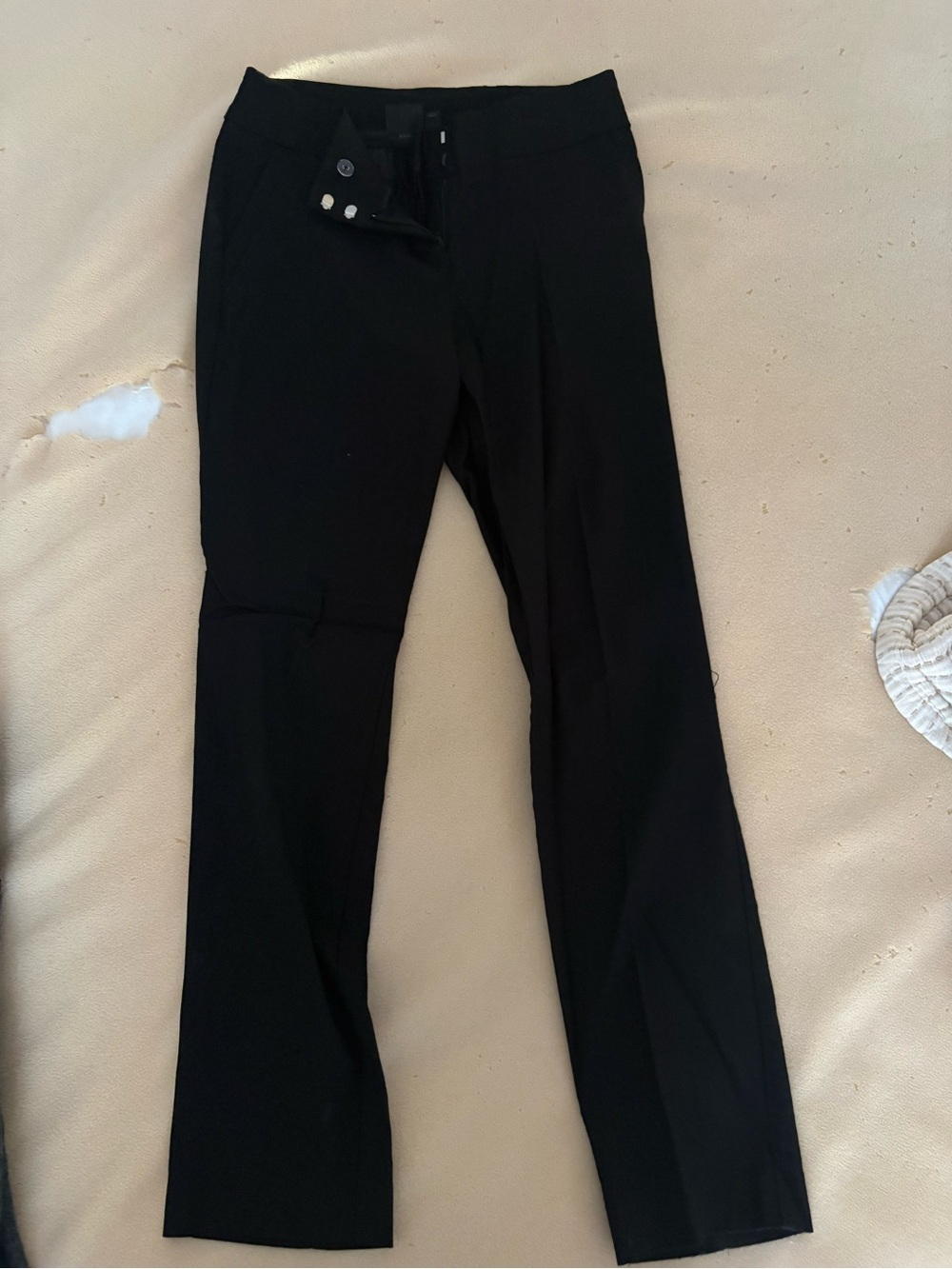 Worthington Black Straight-Leg Dress Trousers